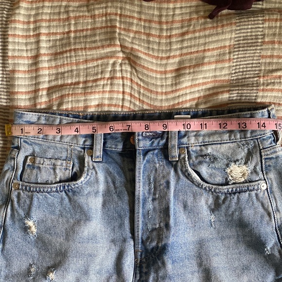 High waist button front mini skirt - Picture 4 of 7